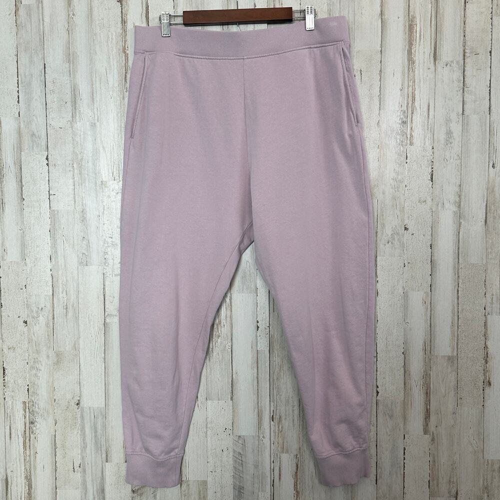 Cos 100 Cotton Joggers Large Dusky Pink Sweatpants Lounge Active Gorpcore EUC